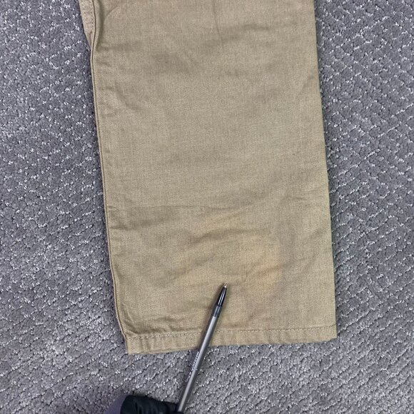 Levi's 505 Straight Jeans Men's 31 x 34 Measures 32 x 33 Brown Tan - Picture 4 of 12